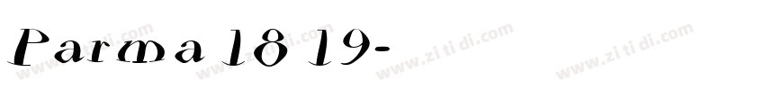 Parma 18 19字体转换